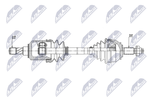 Antriebswelle Nty NPW-FT-111 FüR Fiat Bravo 2 Jet 198AXF1B 198AXG1B Multijet 3-image