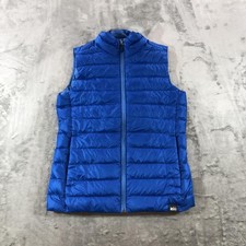 REI Co-op Vest Kids Large 14-16 Blue Down Puffer Zip Pockets Hiking Winter