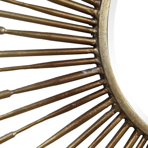 Uttermost 09602 Golden 46-7/8" Diameter Sunburst Framed Bathroom - Gold - Picture 6 of 7