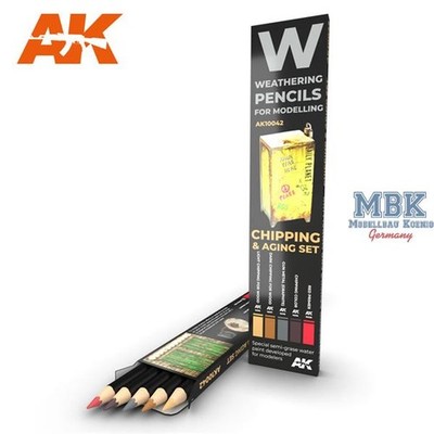 AK Interactive S.L. AK-10042 CHIPPING & Aging set