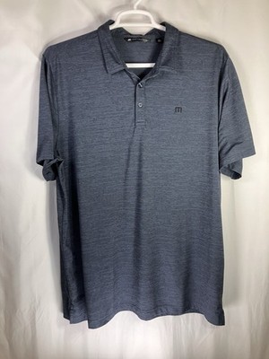 Travis Matthew 2XL Subtle Blue Stripe Men s Polo Shirt Short Sleeve Golf
