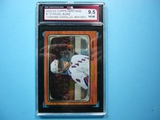 2002/03 TOPPS HERITAGE CHROME PARALLEL HOCKEY CARD #10 PAVEL BURE KSA 9.5 /667
