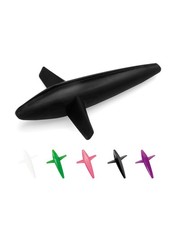 5pcs Trolling Bird 5 inch Lures for Big Game Mahi Tuna Teaser, 5.28in, Black