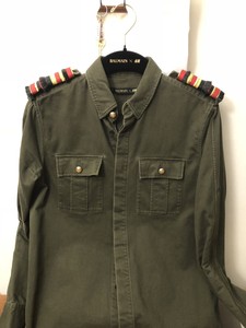 camisa militar hombre zara