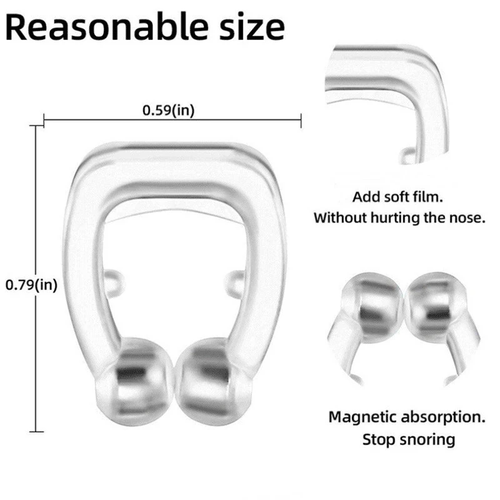 4x Anti Snoring Nasal Snore Stopper Silicone Magnetic Sleep Aid Nose Clip Device - Picture 12 of 16