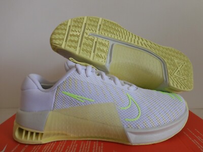 Nike Metcon 9 White-Lime Blast Green Womens Sz 6 [DZ2537-106]
