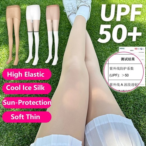 Women's Sunscreen Sports Leggings - Summer Breathable Silk Socks Anti-Hook