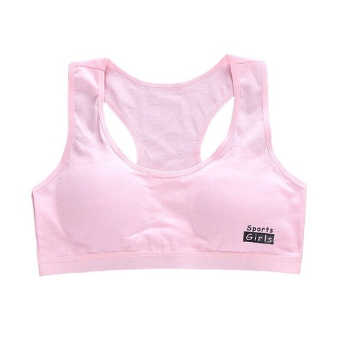 Sports Bras Underwear for Girls Cotton Crop Tops Vest Running 5 Pack Age 8-14 - Picture 10 of 12