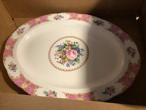 BRAND NEW Royal Albert Lady Carlyle 16.5x12.5 Turkey Serving Plater Bone China - Picture 5 of 18