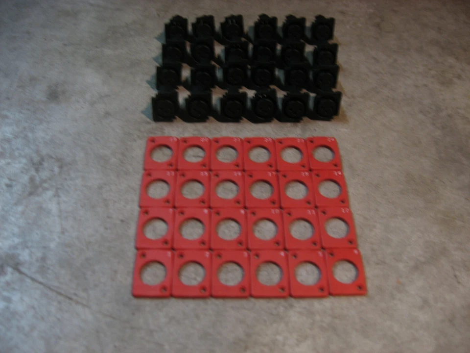 24 channel 48 piece.  WhirlWind XLR snake input connectors. 24 count. Numbered. - Image 4 of 4