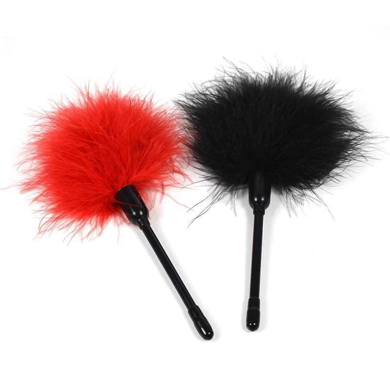 10 cm PLUMEAU PLUME CARESSE BONDAGE SEXE ROUGE MASSAGE SEX LOVE  