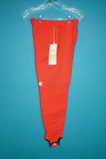 NOS Vtg White Stag BRIGHT Red Stretch Ski Pants W/ Stirrups Sz M Deadstock