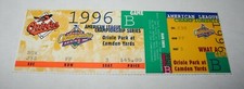 1996 Baseball Baltimore Orioles American League Championship Series Full Ticket
