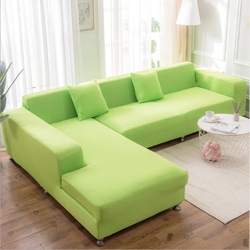 1/2/3/4 эластичные чехлы на диван комплект из 4 мест диван однотонный чехол чехлы протектор - Изображение 4 из 4