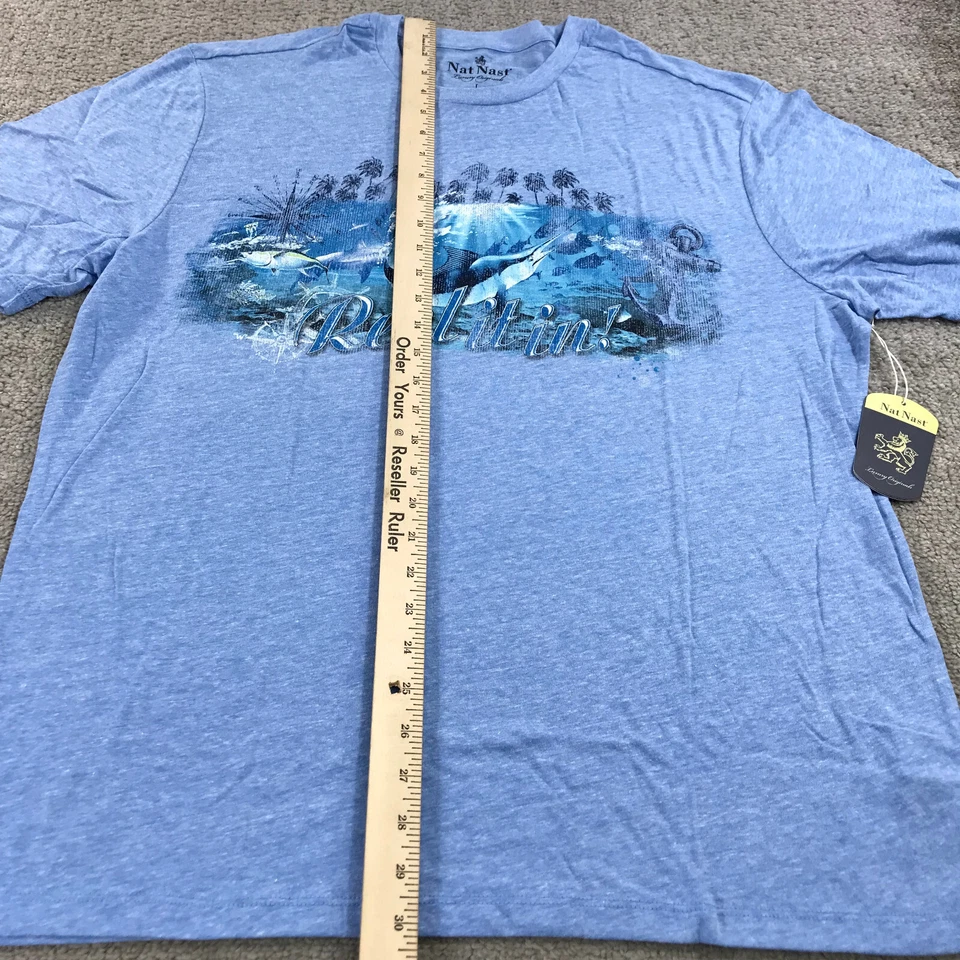 Рубашка мужская Nat Nast большой вырез лодочкой хорошее время гавайская катушка с графическим принтом - Изображение 3 из 4