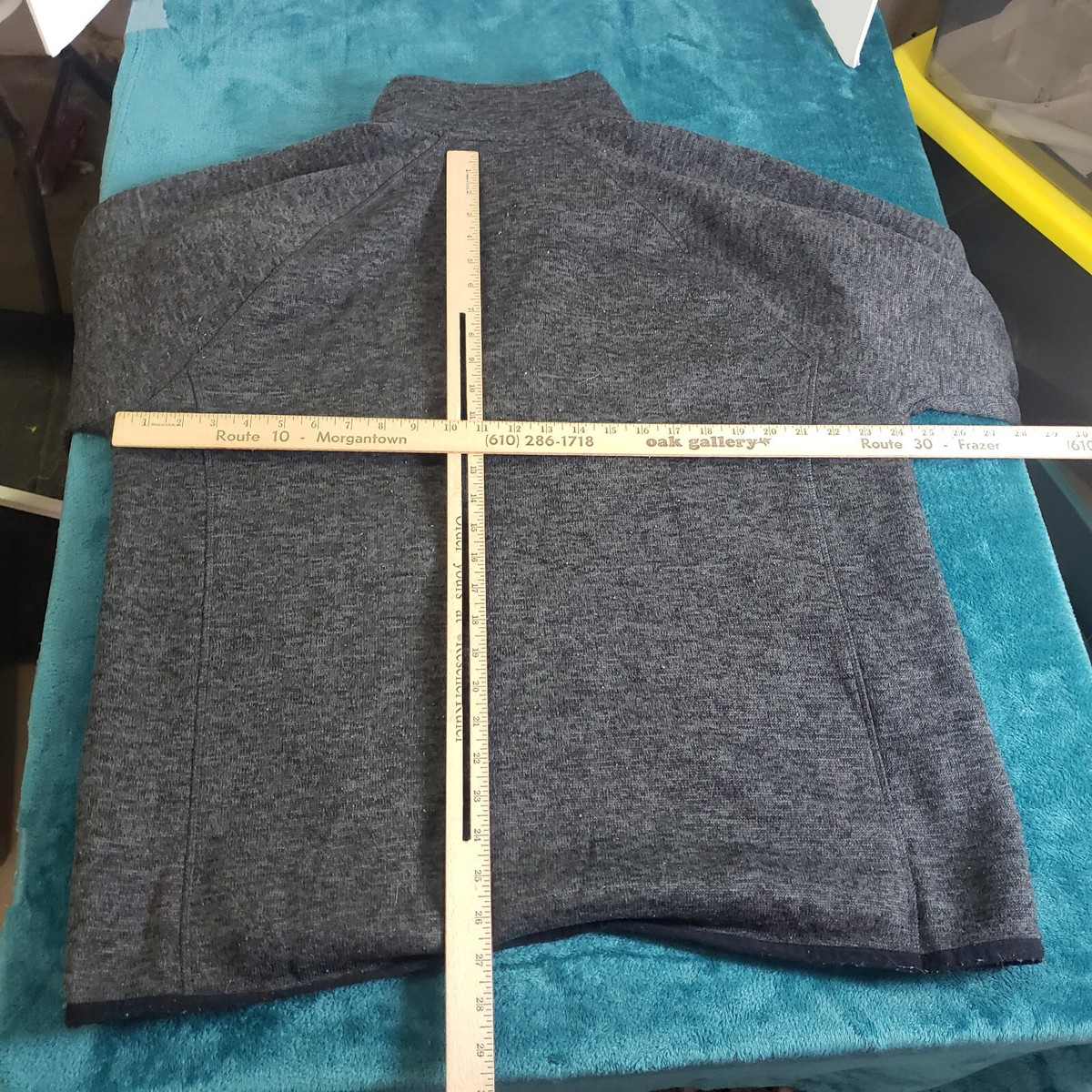 Rugby University mens Gray 1/4 Zip Sweater Sz Extra Large 100