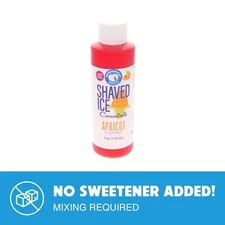 Hypothermias Apricot Flavor Syrup 🍧 Snow Cone machine Concentrate (UNSWEETENED)