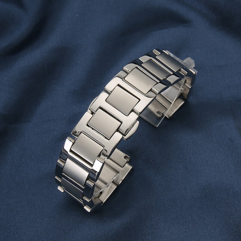 Stainless Steel Watch Band Strap for Cartier Ballon Bleu 14 18 20mm-image