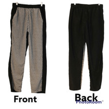 Nicole Miller Geometric Black and White Pants in Size M