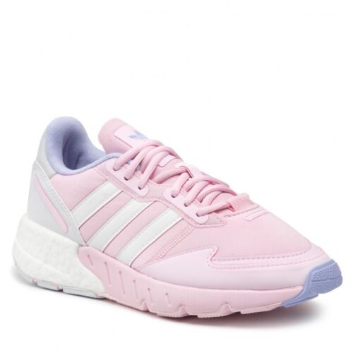 Womens Adidas Originals ZX 1K Boost Pink White Lavender 9 H02936 Fashion  Sneaker