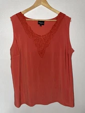 antthony studio Womens Purple Flounced Summer Top Size 3XL Vgc.