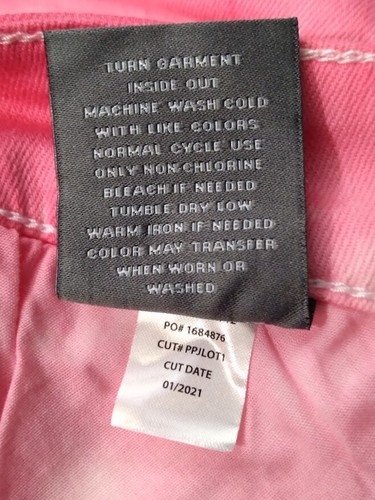BNWT Torrid Plus Size 20 Hot Pink White Tie-Dye Stretch Denim Mid Rise Shorts - Picture 7 of 11