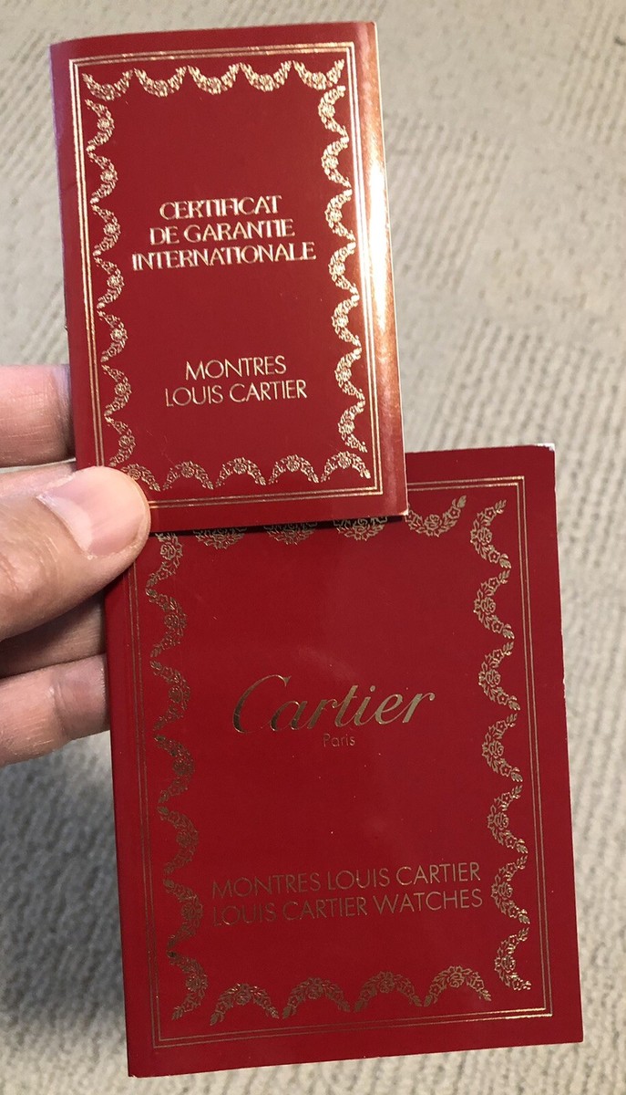 ◆VINTAGE◆【Cartier】2C*LM MINT VINTAGE 2 BOOKLETS GUARANTEE BLANK FOR CARTIER WATCHES