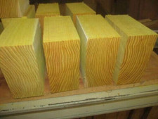 FOUR 4 PIECE 6" OSAGE ORANGE BOWL BLANK LATHE TURNING WOOD LUMBER 6" X 6" X 3"