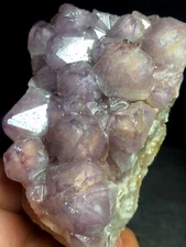 229g  WOW! Tibet Super Elestial Skeletal Amethyst Quartz Crystal &Pyramid i448