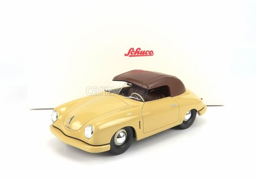 Schuco 1/18 Porsche 356 Spider cerrado 1948 negro crema 450029600 - Imagen 6 de 7