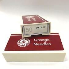 50 Orange DYX3F 7X3F Flat Sided Shank Industrial Sewing Machine Needles