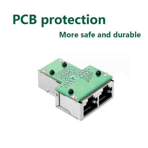 Female Port Connector Plug RJ45-Splitter Adapter LAN Ethernet Cable 1-2 Way Dua! - Picture 11 of 14