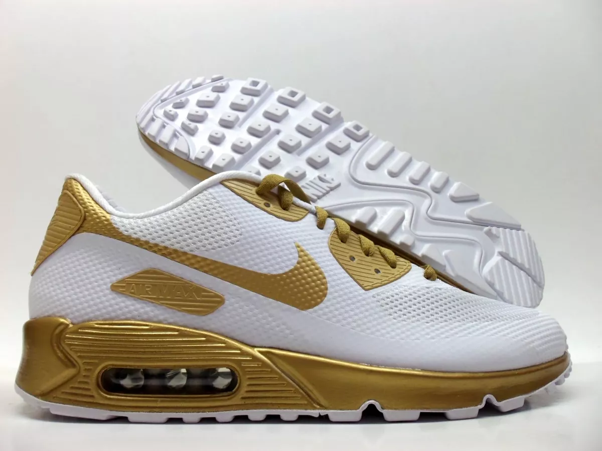 servitrice apologi blanding NIKE AIR MAX 90 HYPERFUSE PREMIUM ID WHITE/GOLD SIZE MEN&#039;S 9.5  [822560-997] | eBay