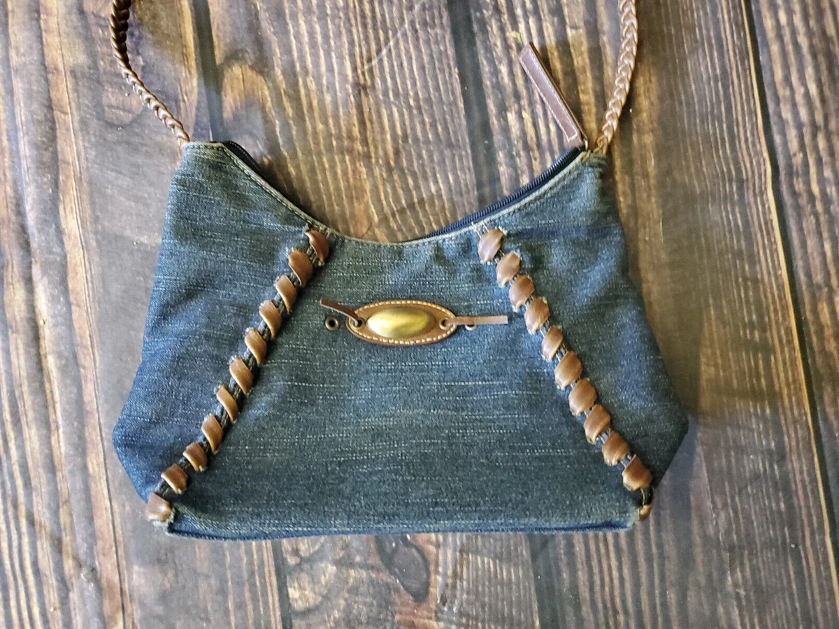 Braided Denim Purse