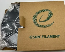 PLA Silver Gloss eSUN Filament 1.75mm, Silk Shinny 3D Printer EPLA-GLOSS 1KG