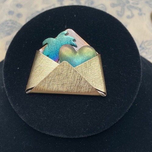 Kathleen Doyle & Tom Reardon Gold Tone Brooch