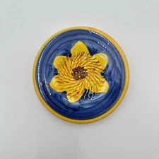 French Garlic Ginger Grater Plate Hand Painted Vintage Zester