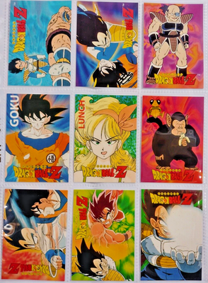 DRAGON BALL Z THE SAGA OF VEGETA NAVARRETE 1998 COMPLETE SET CARDS  108/108