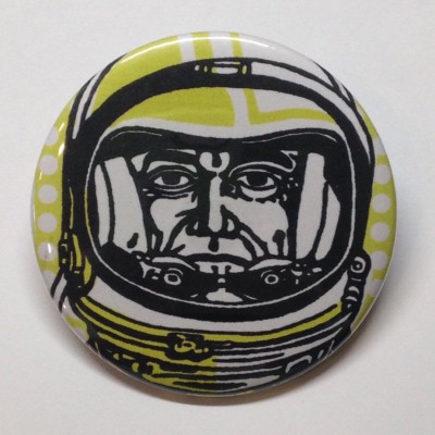 Astronaut Pocket Mirror Retro Style