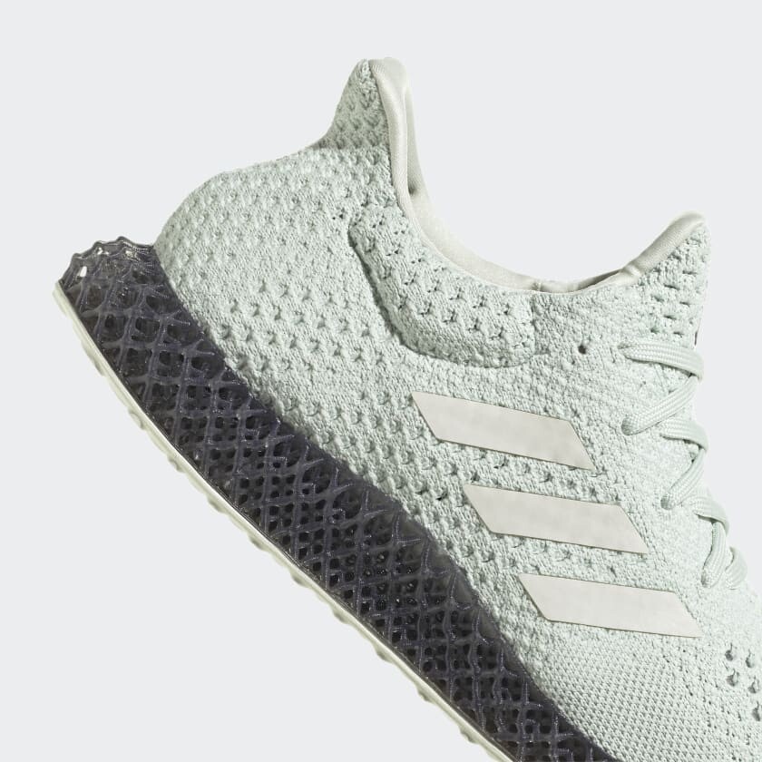 DS Adidas 4D Futurecraft Running Shoes Linen Green Carbon