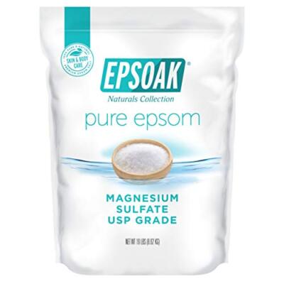 Epsom Salt 19 lb. Magnesium Sulfate USP. (Qty. 1 x 19lb. Bags) Resealable Epsom