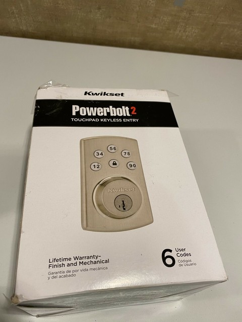 Kwikset Powerbolt2 Electronic Deadbolt Door Lock Satin Nickel 99070 101 For Sale Online EBay