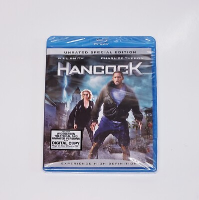 Hancock (2008) Blu-ray SEALED Unrated and Theatrical Special Edition w/ Digital