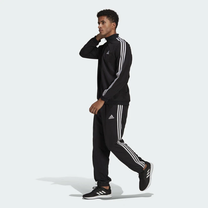 adidas Men's Aeroready Essentials Regular-Fit 3-Stripes TrackSuit (Jacket &  Pant | eBay