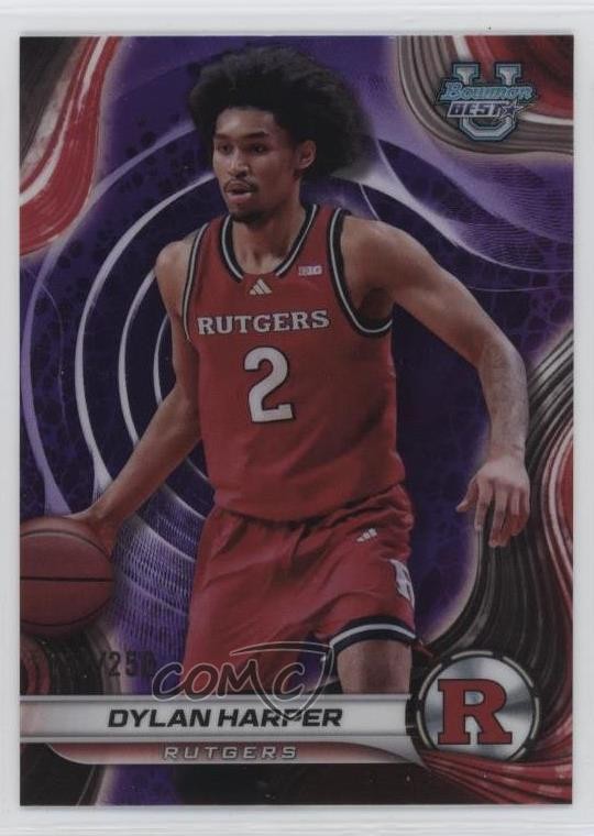 2024-25 Bowman U Best Purple Refractor /250 Dylan Harper #22 9p5