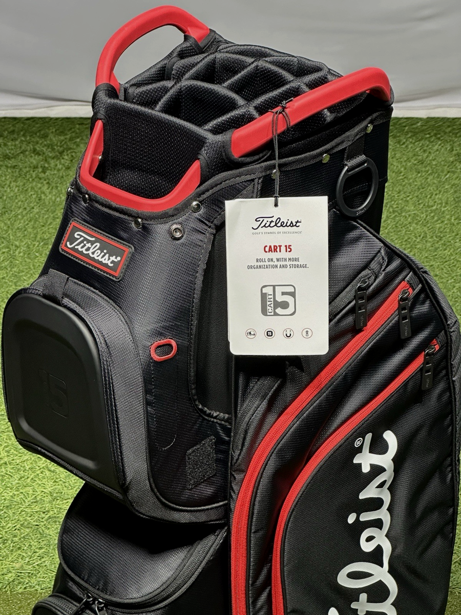 Titleist キャディバッグ 10型 15分割　TB22CT8-4 Titleist Cart 15 Golf Cart Bag TB22CT8 Black/Black/Red NEW! | eBay