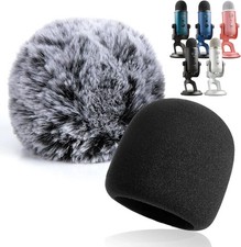 Blue Yeti Pop Filter, 2PCS Blue Yeti Foam Windscreens, Yeti Microphone