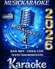 RACCOLTA Basi karaoke 13.000 Italiane VIDEO MP4 CANTA TU Auna 2026 - NO midi mp3
