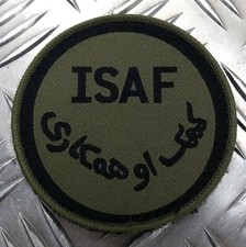 Genuine British ARMY ISAF International Security Assistance Force OD Badge IS2