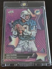 Marketplace image: 2025 Topps Chrome Dan Marino StarFractor SuperFractor 1/1  SF-98